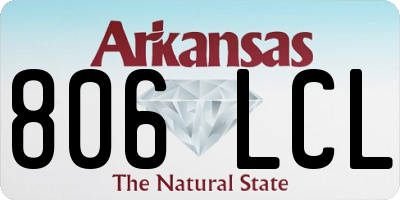 AR license plate 806LCL