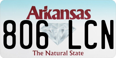 AR license plate 806LCN