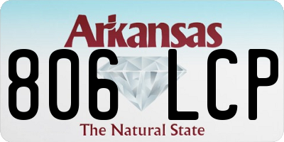 AR license plate 806LCP