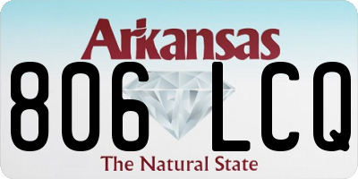 AR license plate 806LCQ