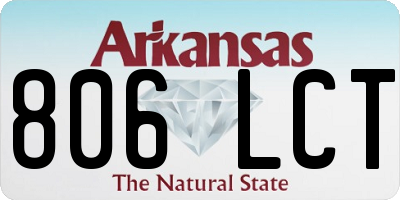 AR license plate 806LCT