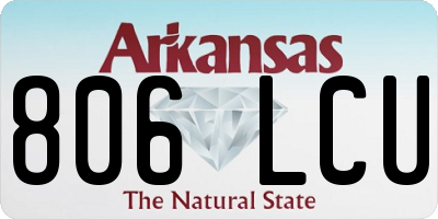 AR license plate 806LCU