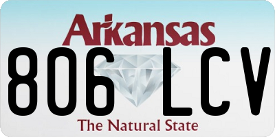 AR license plate 806LCV
