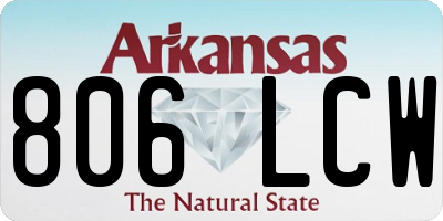 AR license plate 806LCW