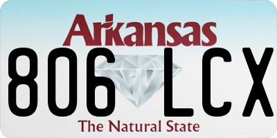 AR license plate 806LCX