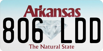 AR license plate 806LDD