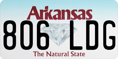 AR license plate 806LDG
