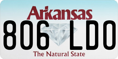 AR license plate 806LDO