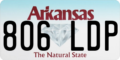 AR license plate 806LDP