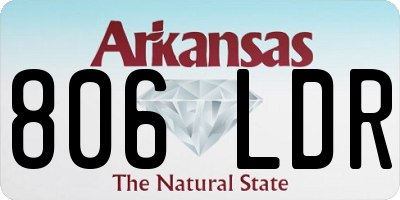 AR license plate 806LDR