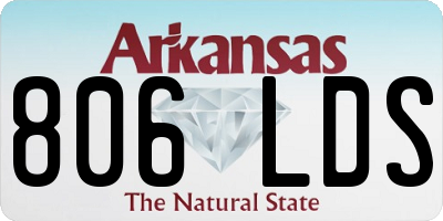 AR license plate 806LDS