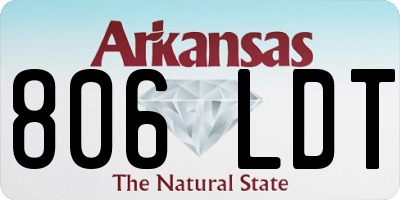 AR license plate 806LDT