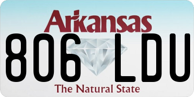 AR license plate 806LDU