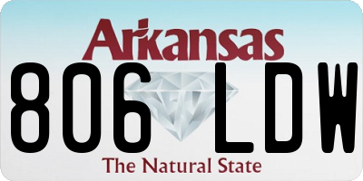 AR license plate 806LDW