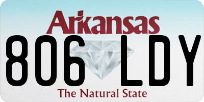 AR license plate 806LDY