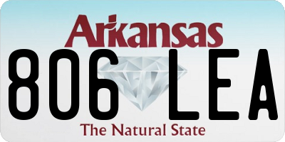 AR license plate 806LEA