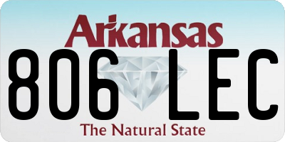AR license plate 806LEC