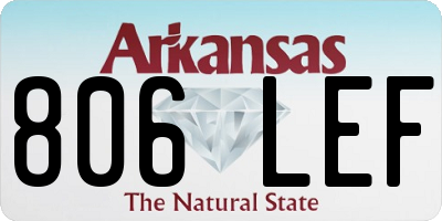 AR license plate 806LEF