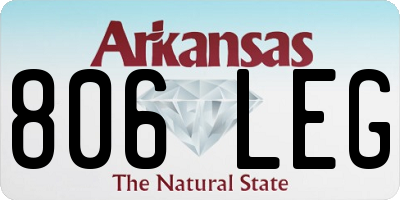 AR license plate 806LEG