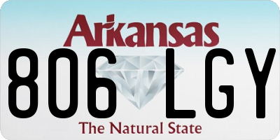 AR license plate 806LGY