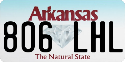 AR license plate 806LHL