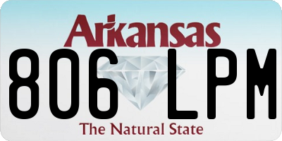 AR license plate 806LPM
