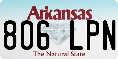 AR license plate 806LPN