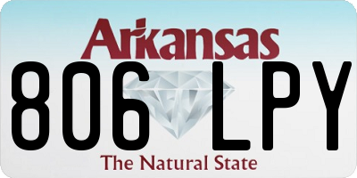 AR license plate 806LPY