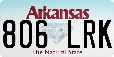 AR license plate 806LRK