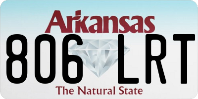 AR license plate 806LRT