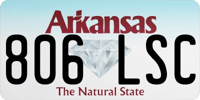 AR license plate 806LSC