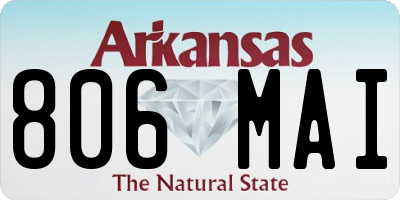 AR license plate 806MAI