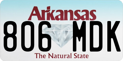AR license plate 806MDK