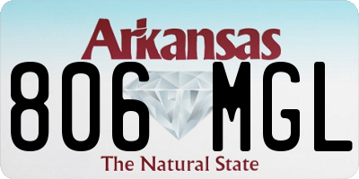 AR license plate 806MGL