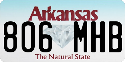 AR license plate 806MHB