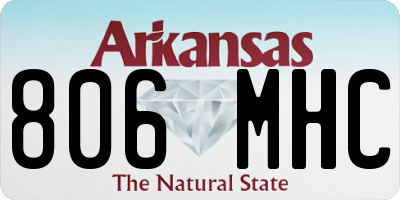 AR license plate 806MHC