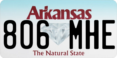 AR license plate 806MHE