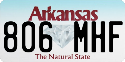 AR license plate 806MHF