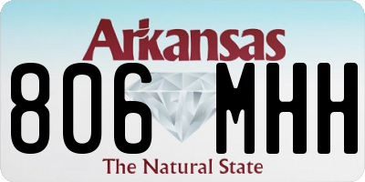 AR license plate 806MHH