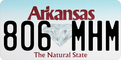 AR license plate 806MHM