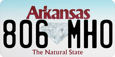 AR license plate 806MHO