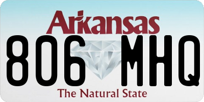 AR license plate 806MHQ