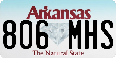 AR license plate 806MHS