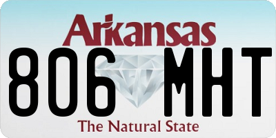 AR license plate 806MHT