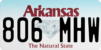 AR license plate 806MHW