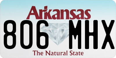 AR license plate 806MHX