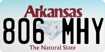 AR license plate 806MHY