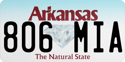 AR license plate 806MIA