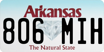 AR license plate 806MIH