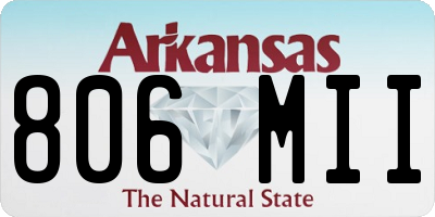 AR license plate 806MII